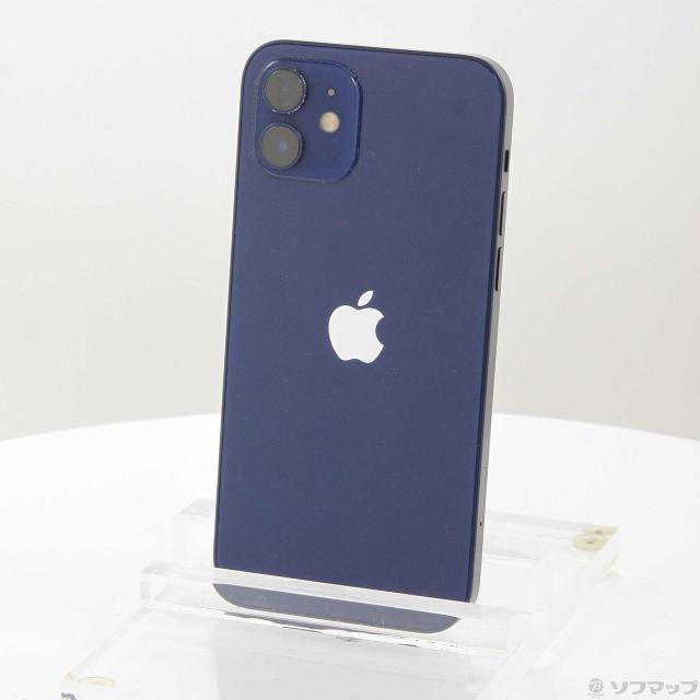 (中古)Apple iPhone12 64GB ブルー MGHR3J/A SoftBank(377-ud)