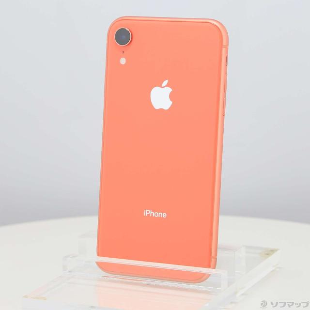 (中古)Apple iPhoneXR 128GB コーラル MT0T2J/A SIMフリー(198-ud)