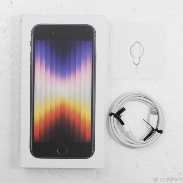 (中古)Apple iPhone SE 第3世代 256GB ミッドナイト MMYJ3J/A SIMフリー(348-ud)_4