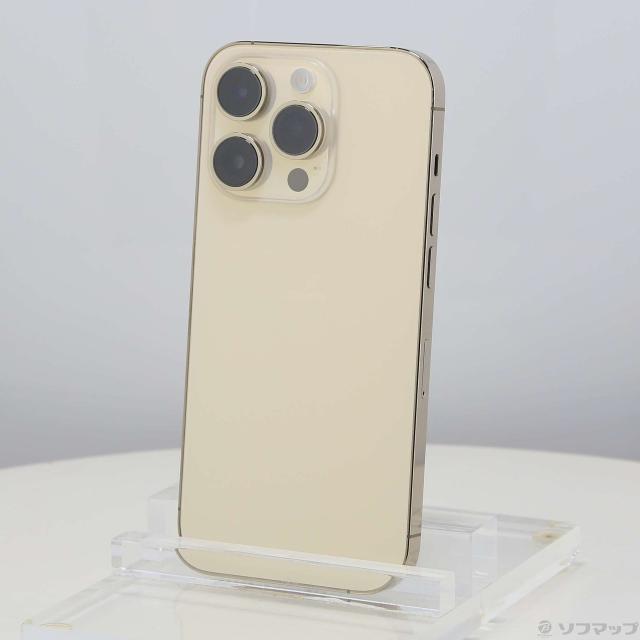 中古)Apple iPhone14 Pro 128GB ゴールド MQ073J/A SIMフリー(198-ud 