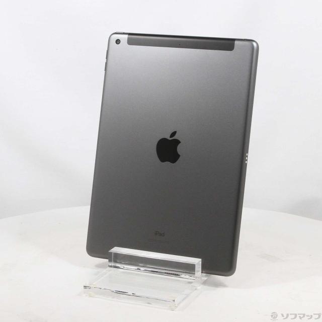 (中古)Apple iPad 第7世代 32GB スペースグレイ MW6A2J/A docomoロック解除SIMフリー(377-ud)