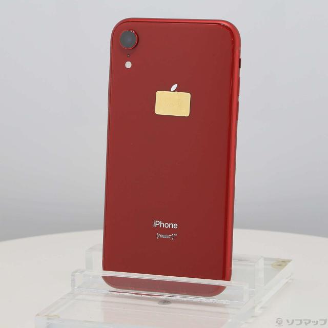 中古)Apple iPhoneXR 64GB プロダクトレッド MT062J/A SIMフリー(269