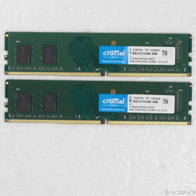 (中古)CFD W4U3200CM-8GR 16GB 8GB×2枚組(262-ud)