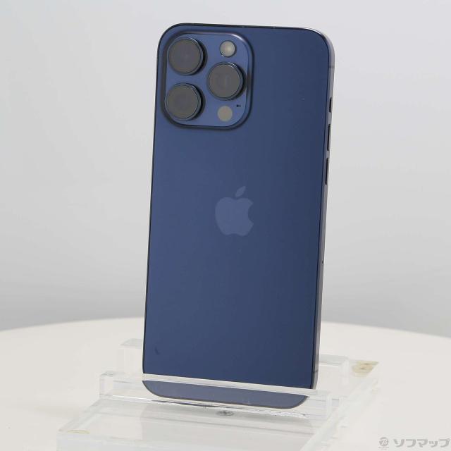 (中古)Apple iPhone15 Pro Max 256GB ブルーチタニウム MU6T3J/A SIMフリー(348-ud)