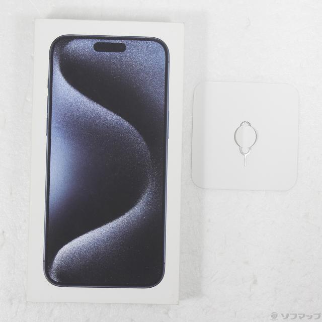 (中古)Apple iPhone15 Pro Max 256GB ブルーチタニウム MU6T3J/A SIMフリー(348-ud)