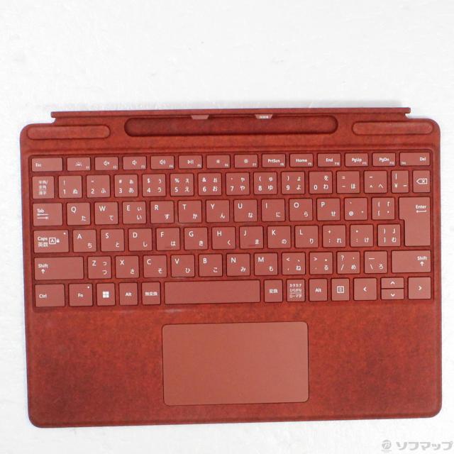 (中古)Microsoft Surface Pro スリム ペン2付き Signature キーボード ポピーレッド 8X6-00039(198-ud)