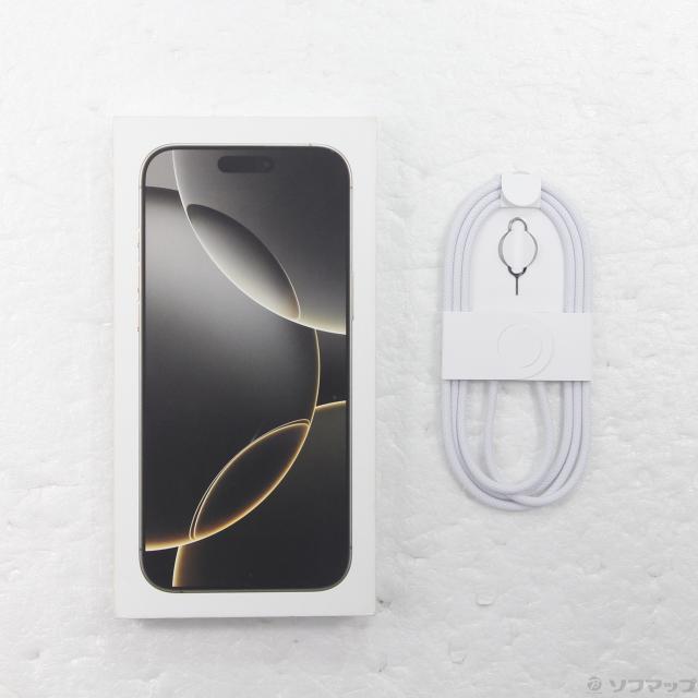 (中古)Apple iPhone16 Pro Max 256GB ナチュラルチタニウム MYWK3J/A SIMフリー(295-ud)_4