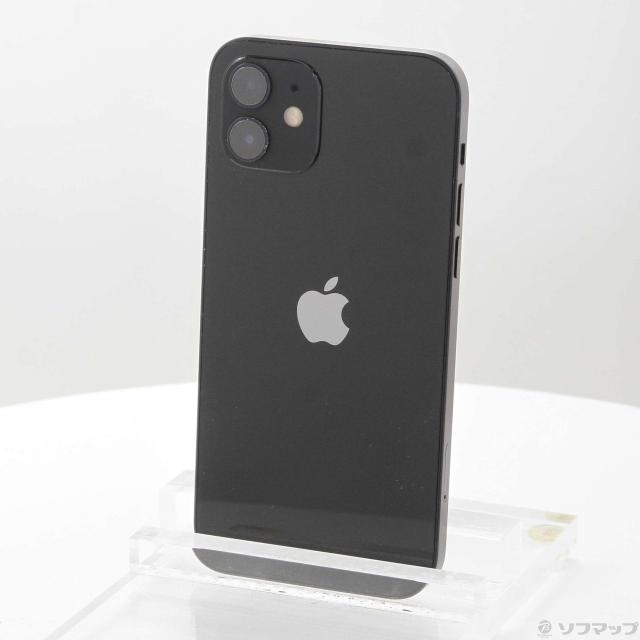 (中古)Apple iPhone12 128GB ブラック MGHU3J/A SIMフリー(198-ud)