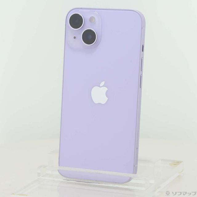 (中古)Apple iPhone14 128GB パープル MPUY3J/A SIMフリー(349-ud)