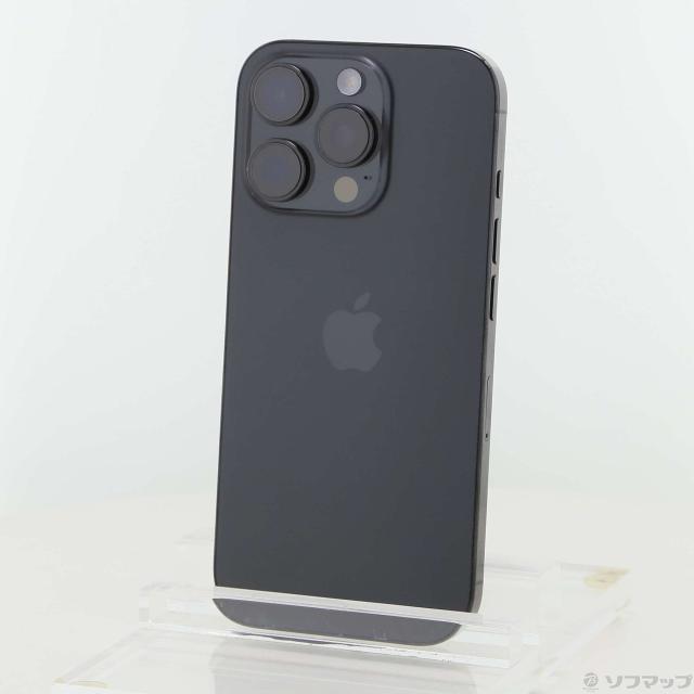 (中古)Apple iPhone16 Pro 128GB ブラックチタニウム NYMV3J/A SIMフリー(377-ud)
