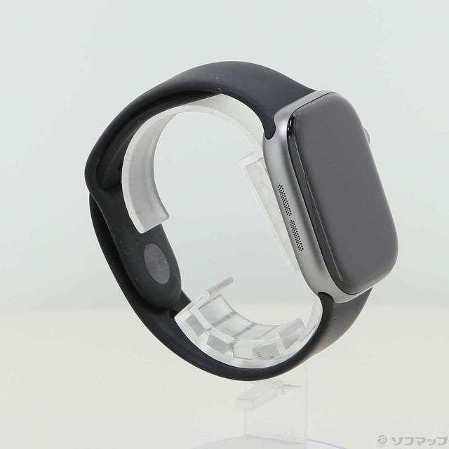 (中古)Apple Apple Watch Series 11 GPS 46mm スペースグレイアルミニウムケース ブラックスポーツバンド(196-ud)_3