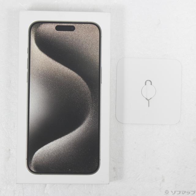 (中古)Apple iPhone15 Pro Max 256GB ナチュラルチタニウム MU6R3J/A SIMフリー(269-ud)