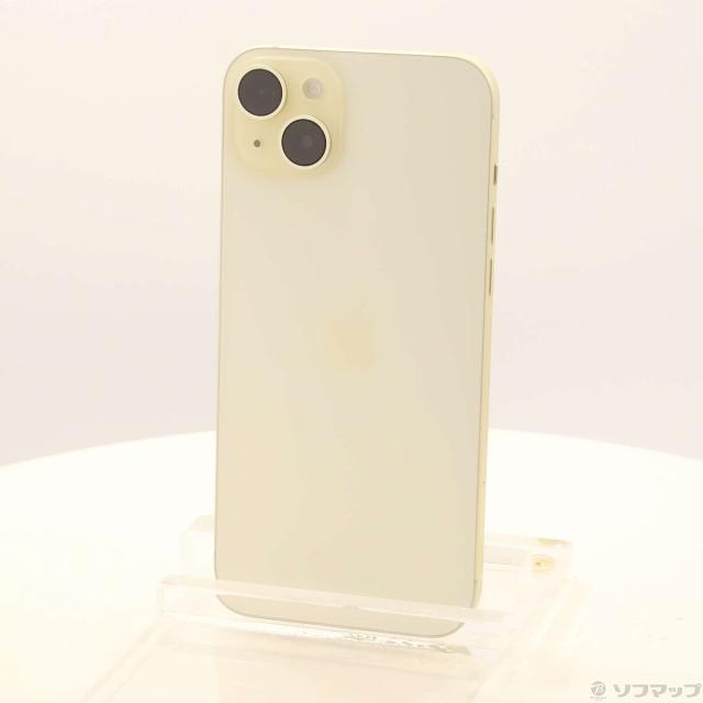 (中古)Apple iPhone15 Plus 128GB イエロー MU0A3J/A SIMフリー(276-ud)