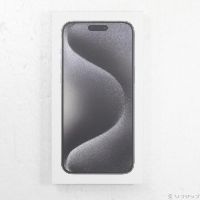 (中古)Apple iPhone15 Pro Max 256GB ブラックチタニウム MU6P3J/A SIMフリー(377-ud)