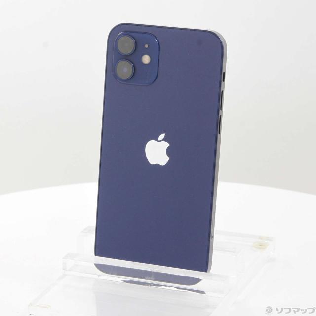 (中古)Apple iPhone12 64GB ブルー MGHR3J/A SIMフリー(269-ud)