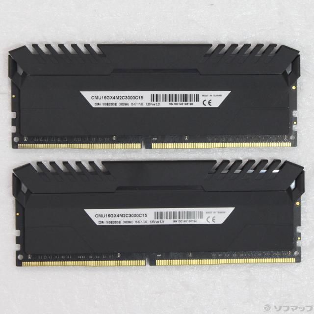 (中古)288P PC4-24000 DDR4-3000 16GB 8GB×2枚組(297-ud)