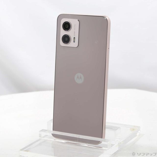 (中古)Motorola moto g53y 5G 128GB ペールピンク MOSAD3 Y!mobile SIMフリー(348-ud)