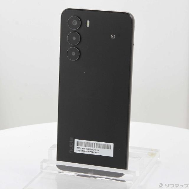 (中古)ZTE nubia S 5G 128GB ブラック A403ZT Y!mobile SIMフリー(269-ud)