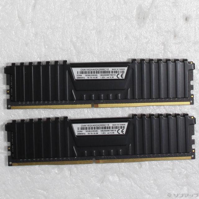 (中古)CORSAIR CMK16GX4M2A2666C16 16GB 8GB×2枚組(305-ud)