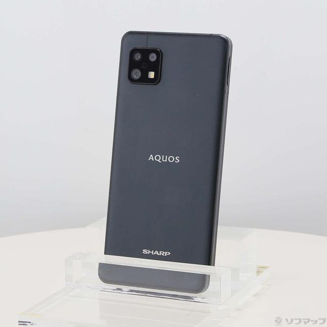 (中古)SHARP AQUOS sense6 64GB ブラック SH-M19 SIMフリー(258-ud)