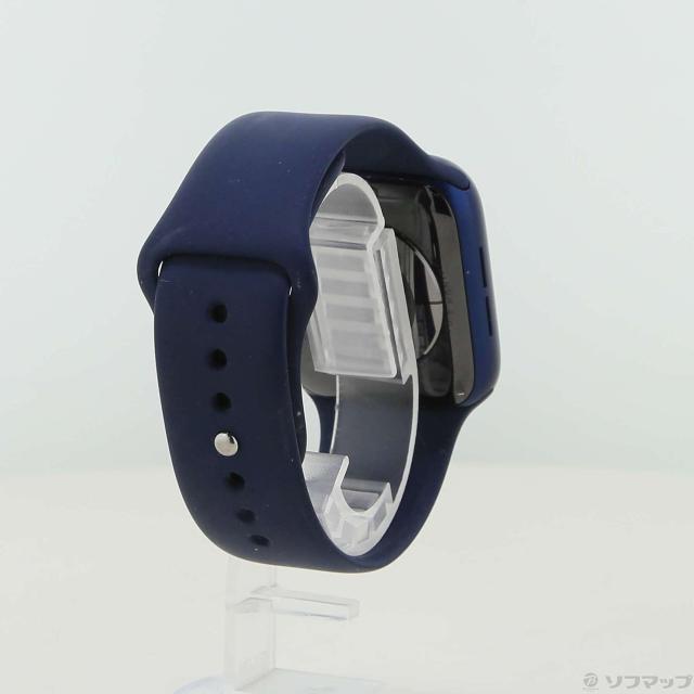 (中古)Apple Apple Watch Series 6 GPS 44mm ブルーアルミニウムケース ディープネイビースポーツバンド(196-ud)_2