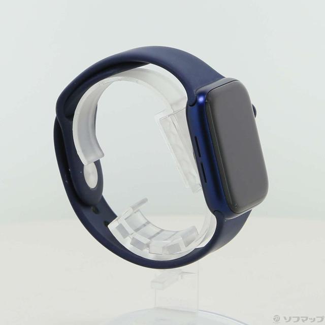 (中古)Apple Apple Watch Series 6 GPS 44mm ブルーアルミニウムケース ディープネイビースポーツバンド(196-ud)_3