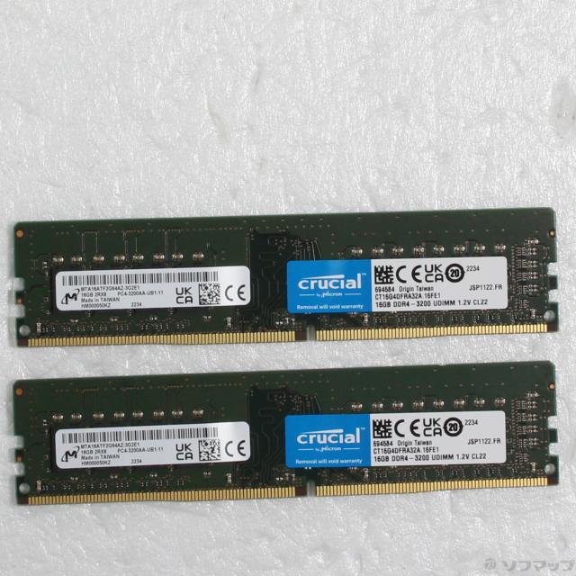 (中古)Crucial CT2K16G4DFRA32A 32GB 16GB×2枚組(297-ud)