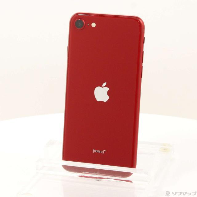 (中古)Apple iPhone SE 第3世代 64GB プロダクトレッド MMYE3J/A SIMフリー(377-ud)