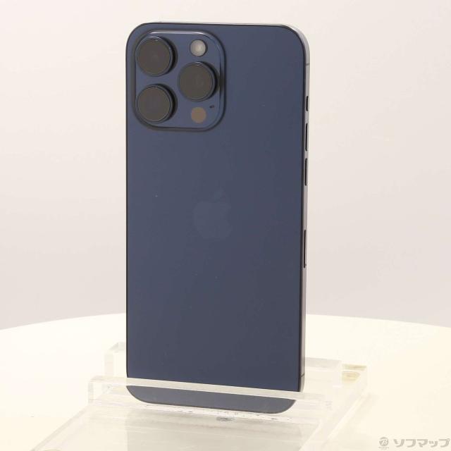 (中古)Apple iPhone15 Pro Max 256GB ブルーチタニウム MU6T3J/A SIMフリー(377-ud)