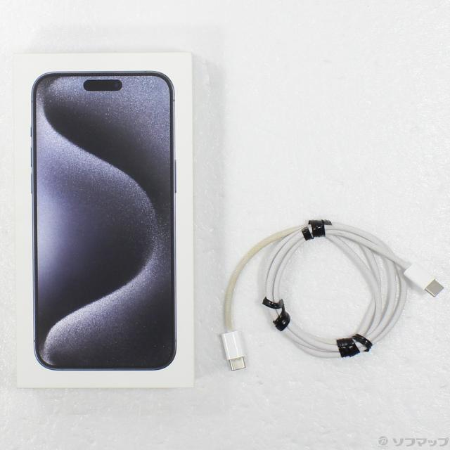 (中古)Apple iPhone15 Pro Max 256GB ブルーチタニウム MU6T3J/A SIMフリー(377-ud)