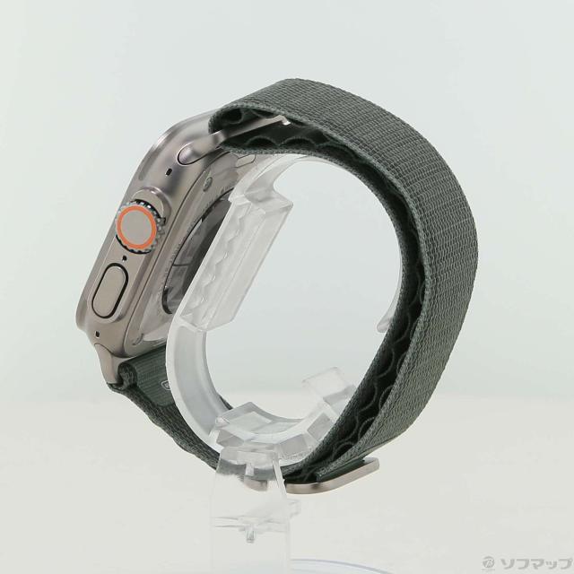 (中古)Apple Apple Watch Ultra GPS + Cellular 49mm チタニウムケース グリーンアルパインループ(305-ud)_1