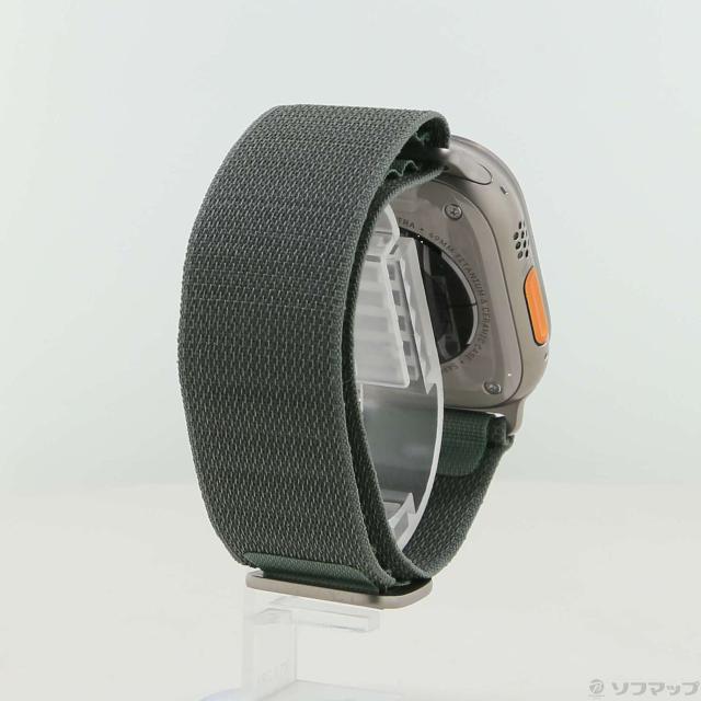 (中古)Apple Apple Watch Ultra GPS + Cellular 49mm チタニウムケース グリーンアルパインループ(305-ud)_2