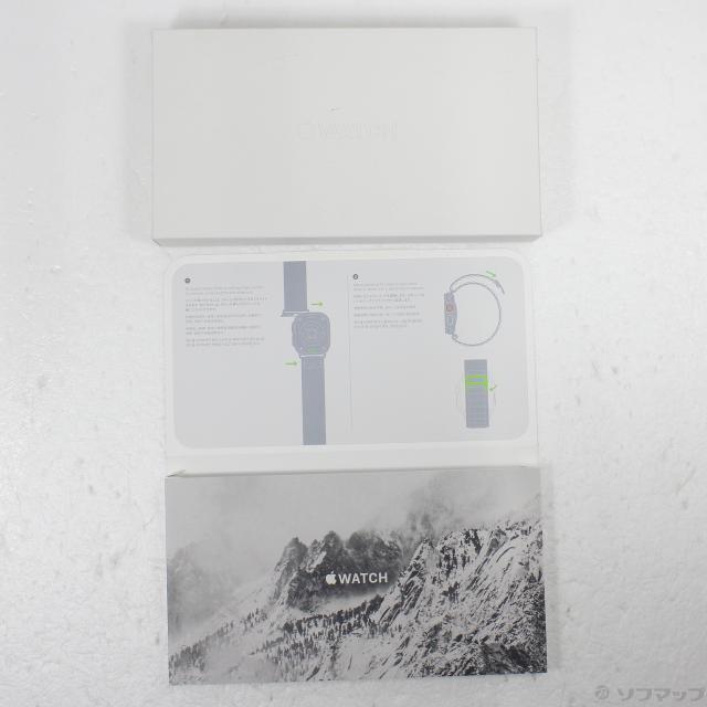 (中古)Apple Apple Watch Ultra GPS + Cellular 49mm チタニウムケース グリーンアルパインループ(305-ud)_4