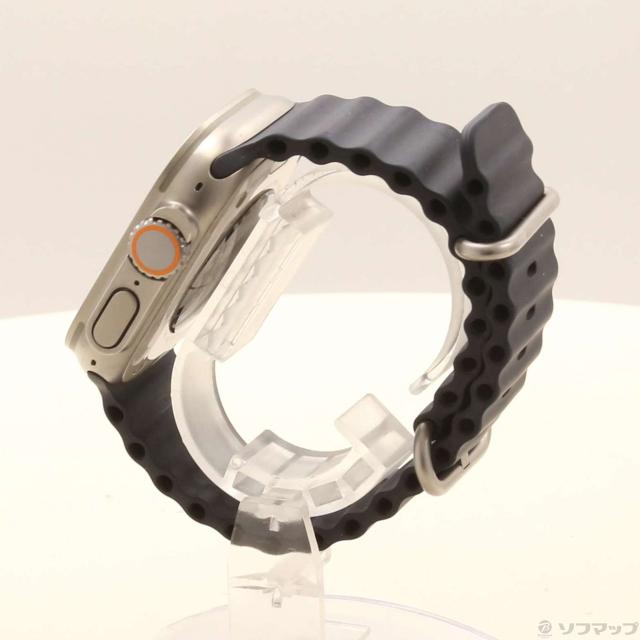 (中古)Apple Apple Watch Ultra GPS + Cellular 49mm チタニウムケース ミッドナイトオーシャンバンド(377-ud)_1