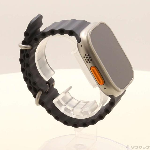 (中古)Apple Apple Watch Ultra GPS + Cellular 49mm チタニウムケース ミッドナイトオーシャンバンド(377-ud)_3
