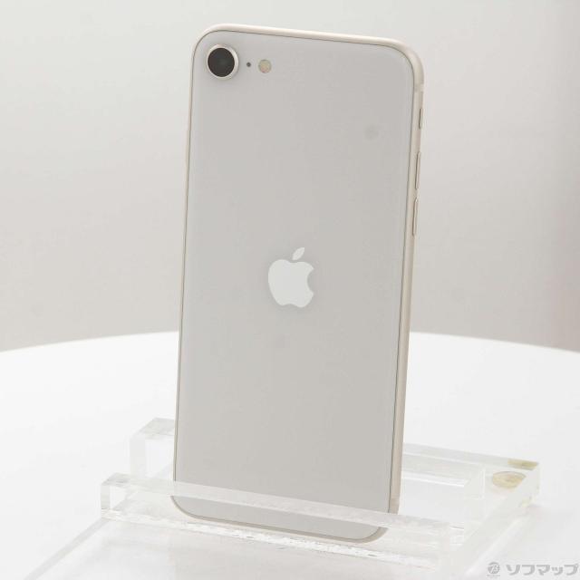 (中古)Apple iPhone SE 第3世代 64GB スターライト MMYD3J/A SIMフリー(262-ud)