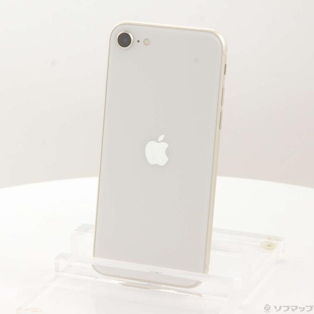 (中古)Apple iPhone SE 第3世代 64GB スターライト MMYD3J/A SIMフリー(371-ud)