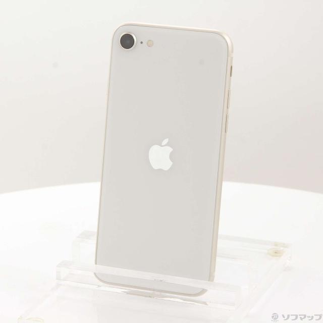 (中古)Apple iPhone SE 第3世代 64GB スターライト MMYD3J/A SIMフリー(377-ud)