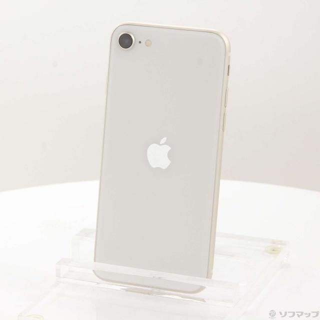 (中古)Apple iPhone SE 第3世代 64GB スターライト MMYD3J/A SIMフリー(377-ud)