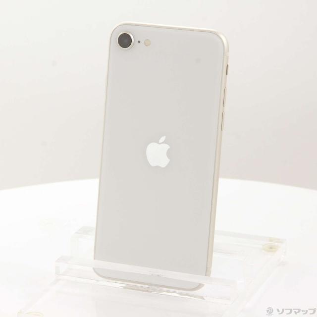 (中古)Apple iPhone SE 第3世代 64GB スターライト MMYD3J/A SIMフリー(371-ud)