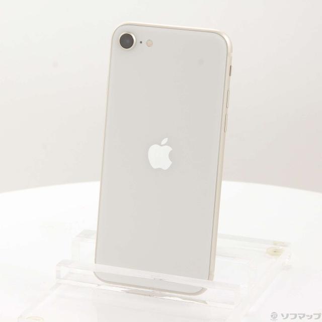 (中古)Apple iPhone SE 第3世代 64GB スターライト MMYD3J/A SIMフリー(371-ud)