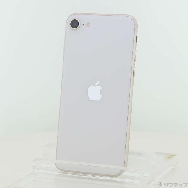 (中古)Apple iPhone SE 第3世代 64GB スターライト MMYD3J/A SIMフリー(349-ud)