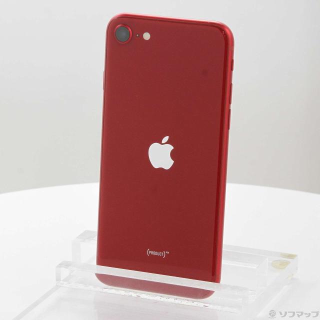 (中古)Apple iPhone SE 第3世代 64GB プロダクトレッド MMYE3J/A SIMフリー(262-ud)