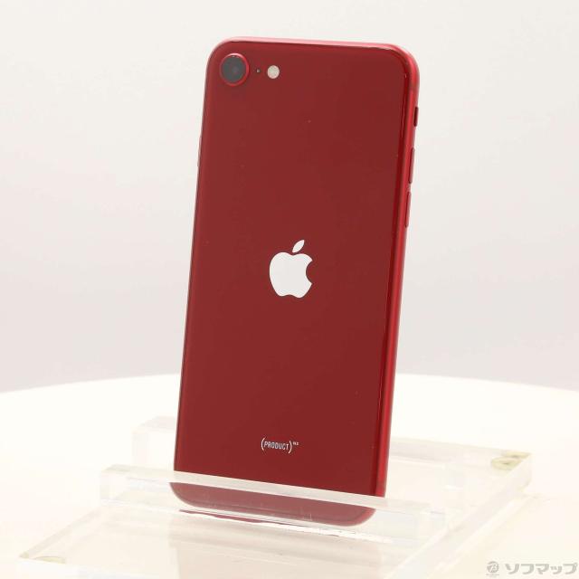 (中古)Apple iPhone SE 第3世代 64GB プロダクトレッド MMYE3J/A SIMフリー(344-ud)