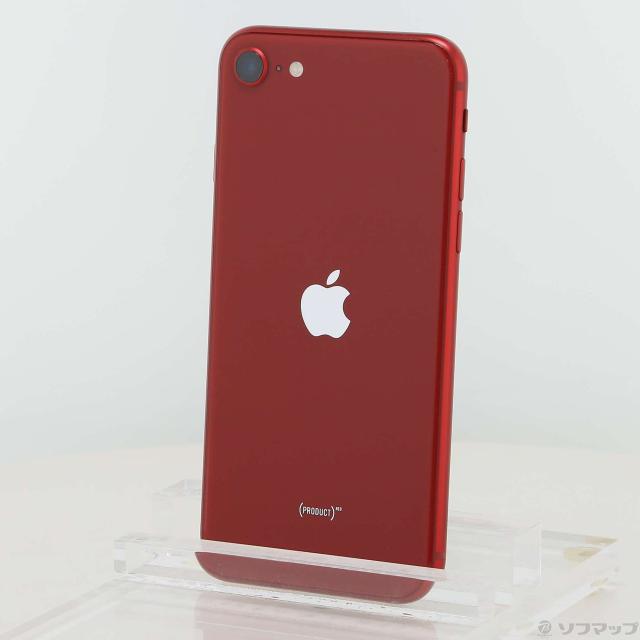 中古)Apple iPhone SE 第3世代 64GB プロダクトレッド MMYE3J/A SIM