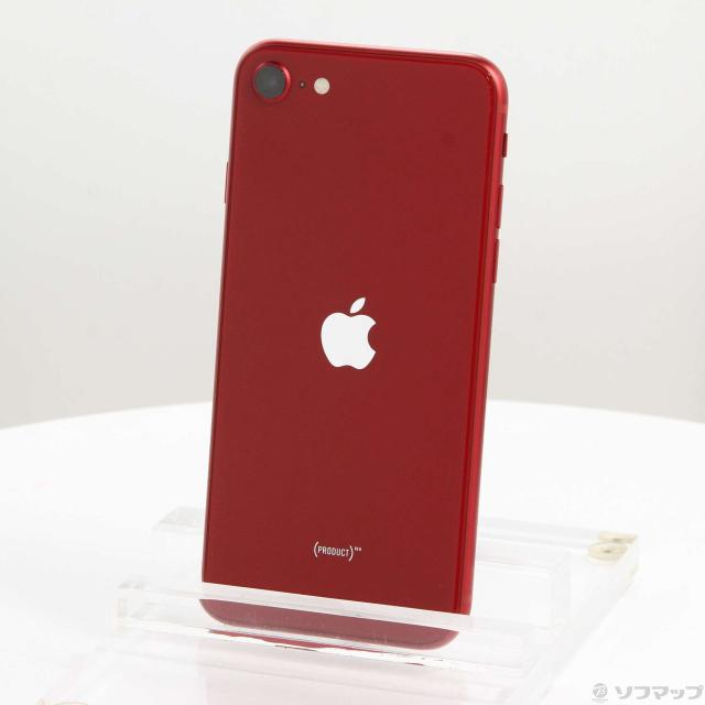 中古)Apple iPhone SE 第3世代 64GB プロダクトレッド MMYE3J/A SIM 