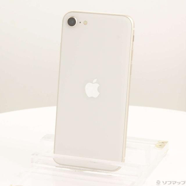 (中古)Apple iPhone SE 第3世代 64GB スターライト MMYD3J/A SIMフリー(276-ud)