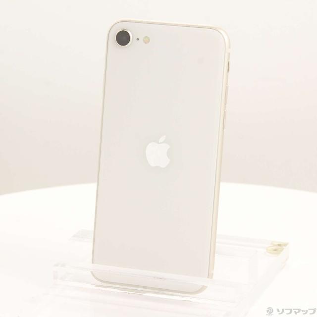 (中古)Apple iPhone SE 第3世代 64GB スターライト MMYD3J/A SIMフリー(262-ud)