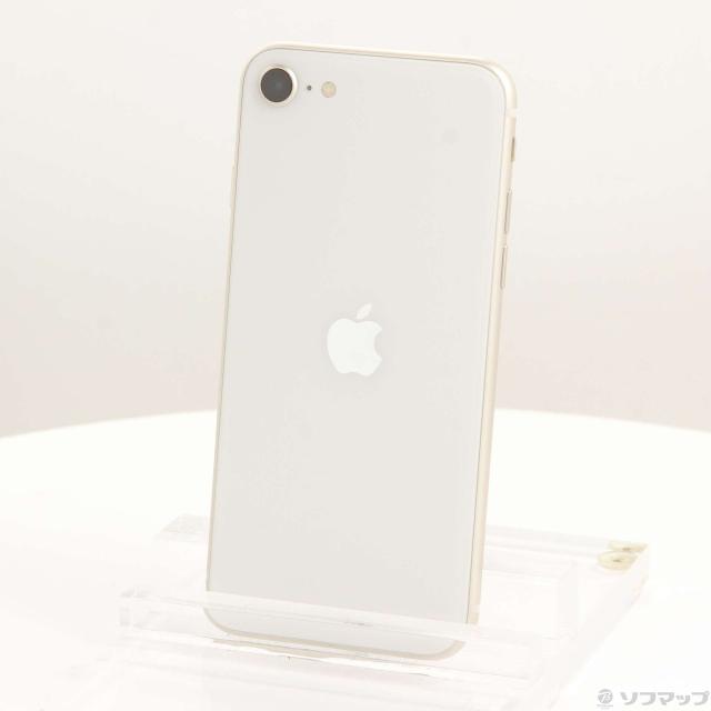 (中古)Apple iPhone SE 第3世代 64GB スターライト MMYD3J/A SIMフリー(258-ud)