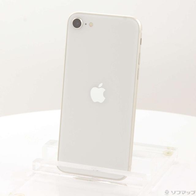 (中古)Apple iPhone SE 第3世代 64GB スターライト MMYD3J/A SIMフリー(349-ud)